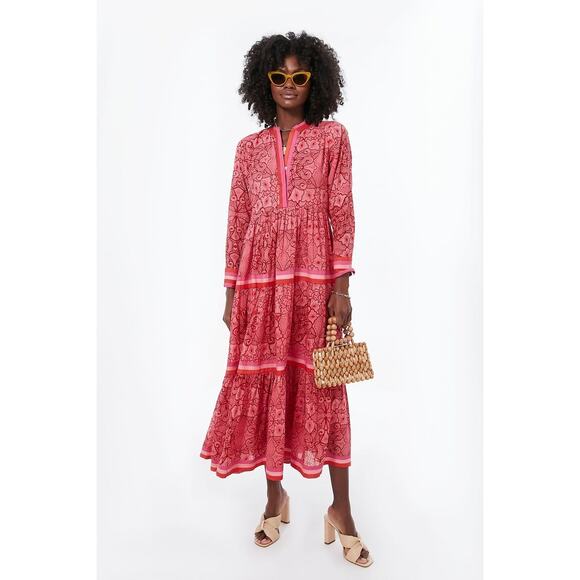 RO'S GARDEN Exclusive Pink Floral Diwali Dress Size XS NWT - Picture 1 of 8